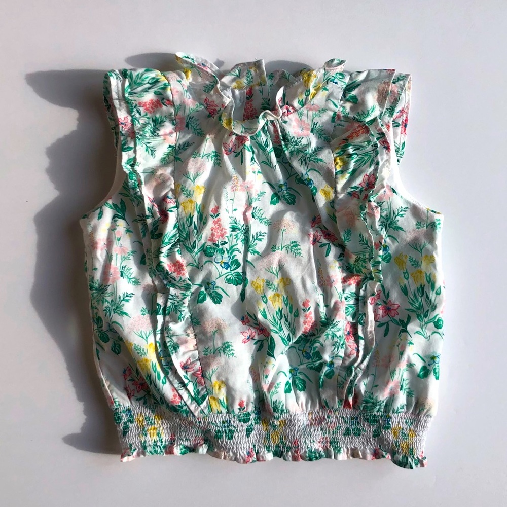 Janie & Jack Toddler Girls Sleeveless smocked top